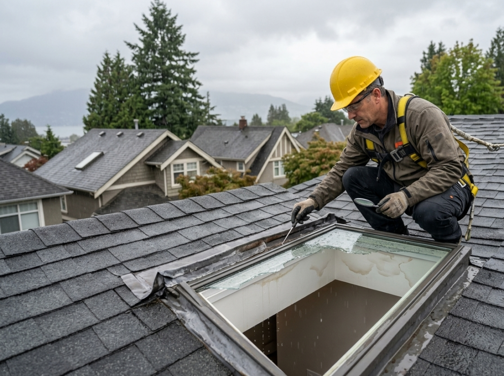 Skylight Leak Repair Vancouver roof inspection
