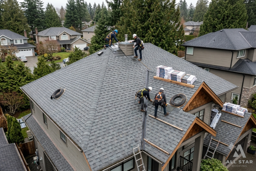 Residential roofing company Vancouver providing professional roof inspection and installation.