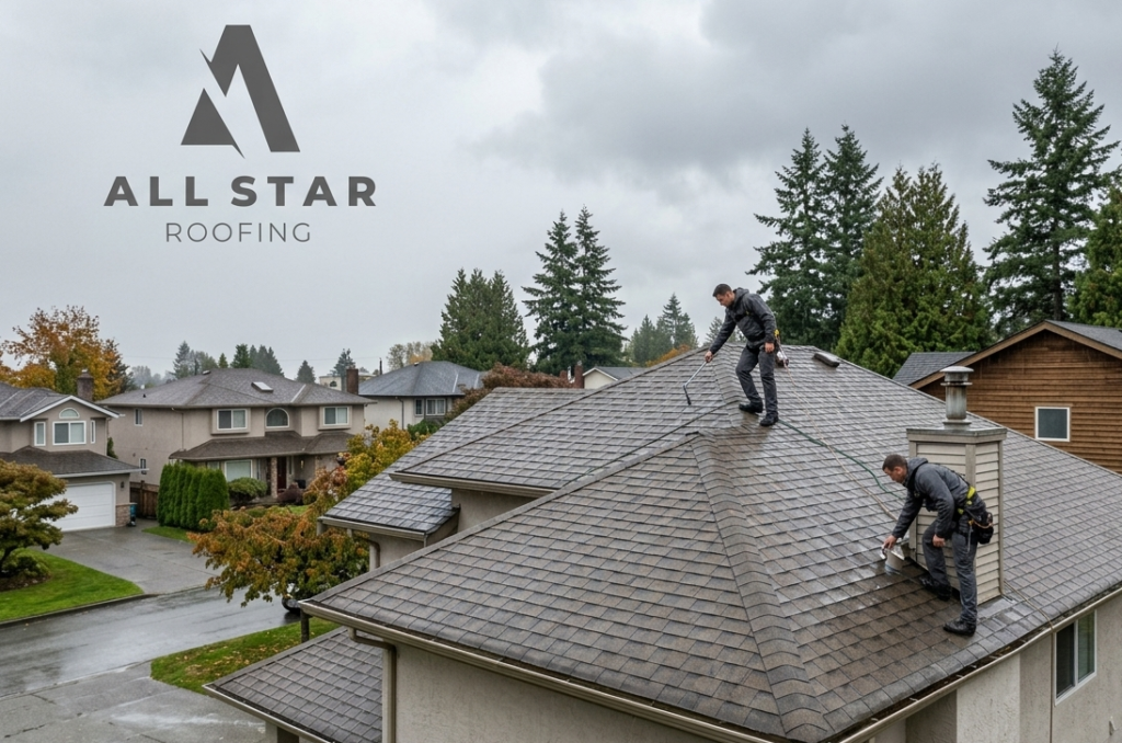 Roof repair Vancouver inspection before fall rain.
